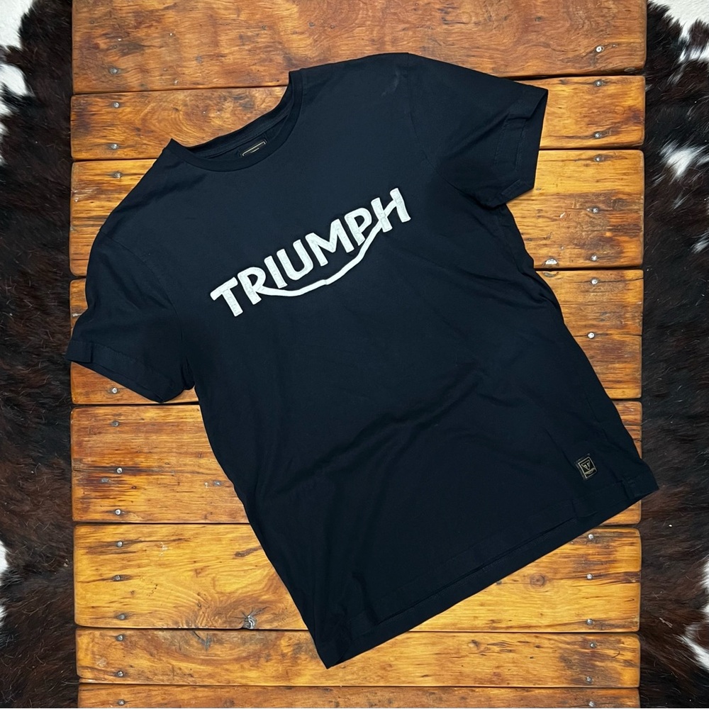 Triumph embroidered logo tee. NWOT